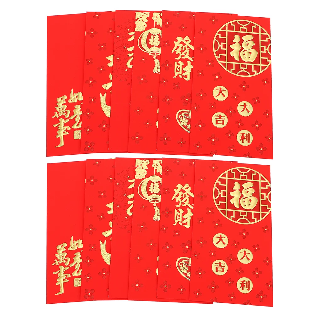 

New Year Red Pocket Red Envelopes Hongbao for New Year Spring Festival Birthday Marry Red Gift Money Envelopes