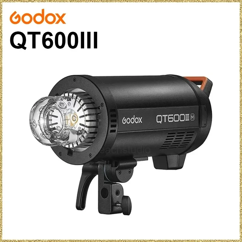 Godox QT600III QT600IIIM QT600II M 600W 1/8000s 고속 스튜디오 플래시 라이트 내장 2.4G 무선 시스템, 40W LED 모델링 전구