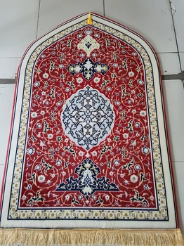 Printed Adult Prayer Mat for Muslim Ramadan 70x130 Flannel Worship Kneel Floor Carpets Non slip