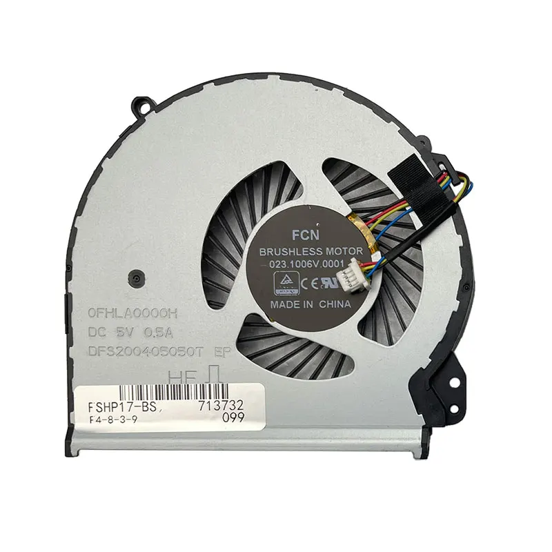 GZEELE New CPU Cooling Fan For HP 17-X 17-BS 17-Y 17-AK 17-AK000 17-AK010NR 17-AK061NR TPN-M121 TPN-W129 926724-001 856682-001