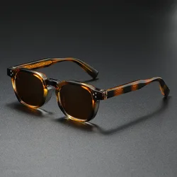 Polarized Unisex Square Sunglasses with Metal Core and Rivet Accents (Other)