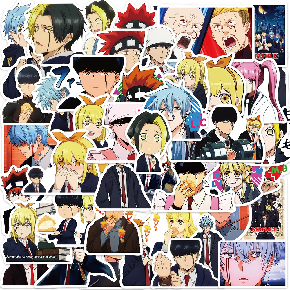 Lot De 50 Autocollants Anime Black Butlers - Vinyle Imperméable 2-8.5 Cm - Pour Ordinateur, Skate, Voiture, Valise