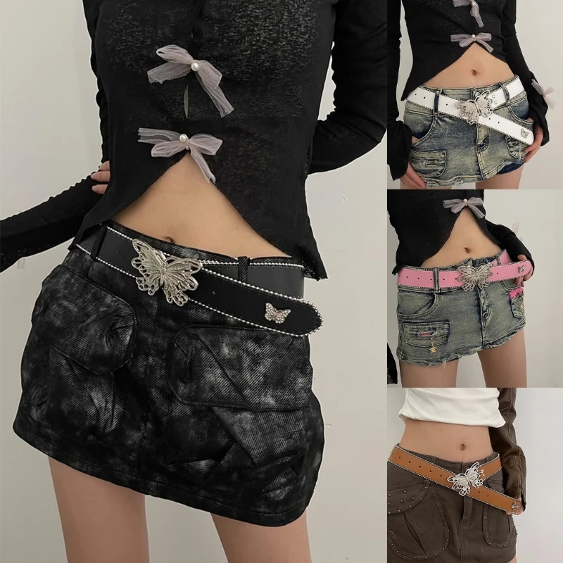 Pin Buckle PU Leathers Belt Woman Casual Waist Decor Wide Belt Girl Pants Decors