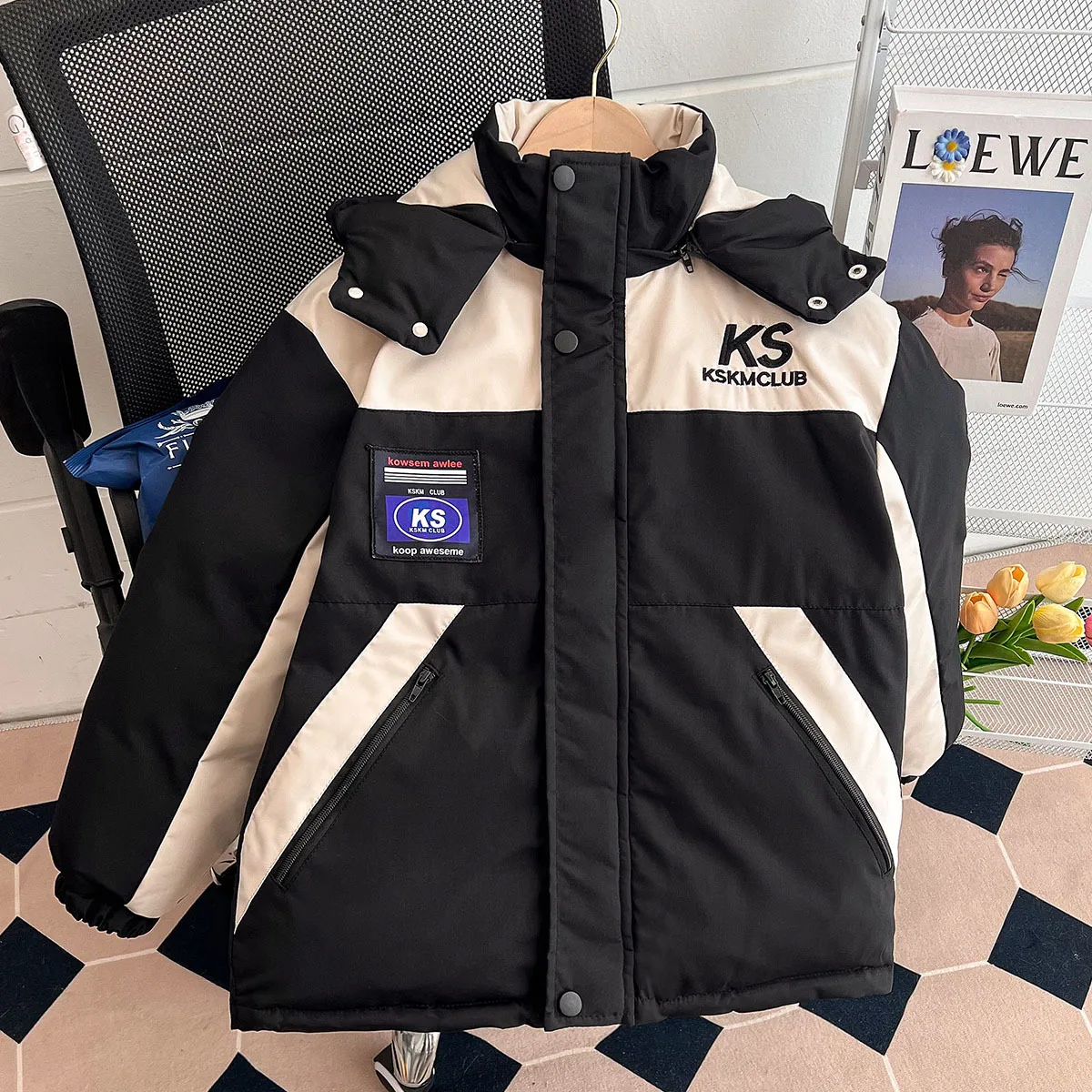 

Boys Down Parkas Coats Winter 2024 Children Thick Hoodies Jackets For Baby Girls Warm Outerwear Clothes Tops Kids Outdoors 9 10Y