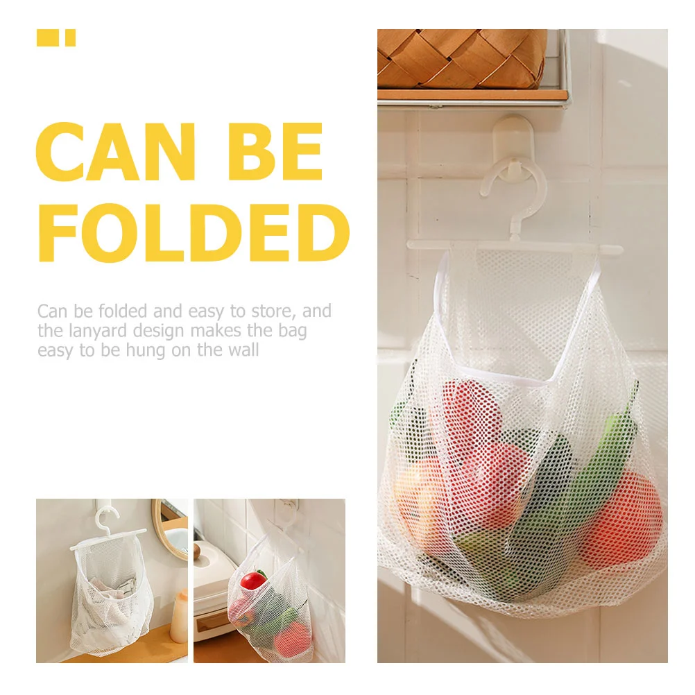 2-Pcs-Storage-Mesh-Bag-Organizer-Bags-Travel-Sundries-Pouch-Breathable-Hanging-Fruits-Vegetables-Hanger-Pp.jpg 2 Db Tároló Hálózsák -Táska Szervező Táskák Utazási Sundries Tasak Lélegző Lógó Gyümölcs Zöldségek Fogas Pp Tartó Konyhai Háló - Image 2