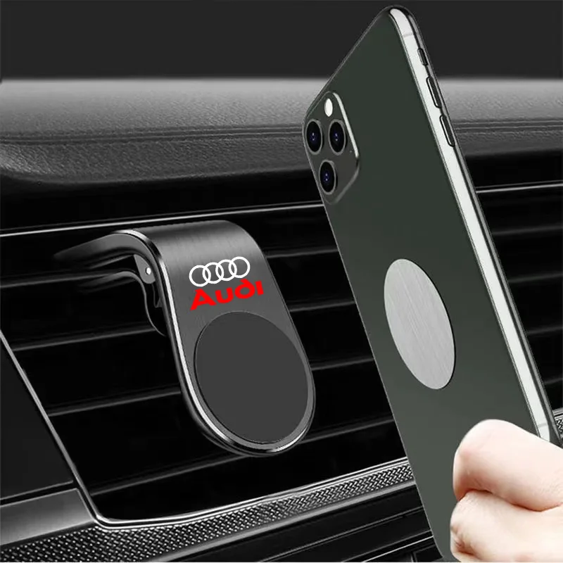 Magnetic Car Phone Holder Car Phone Stand Clip Mount For Audi a3 a4 a5 a6 a7 a8 Q3 Q4 Q5 Q6 Q7 b8 b6 c6 Accessories phone holder mobile phone holder