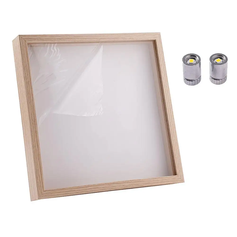 Mini Museum Photo Album: Stylish Memory Display Kit with Miniature Statue and Gold Frame