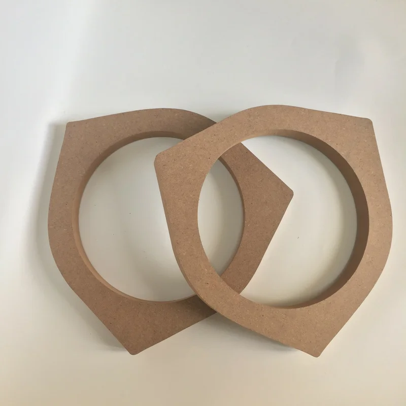 2개 6.5인치 MDF 어댑터 스피커 링 마운팅 스페이서 링 자동차 오디오 19mm 높이