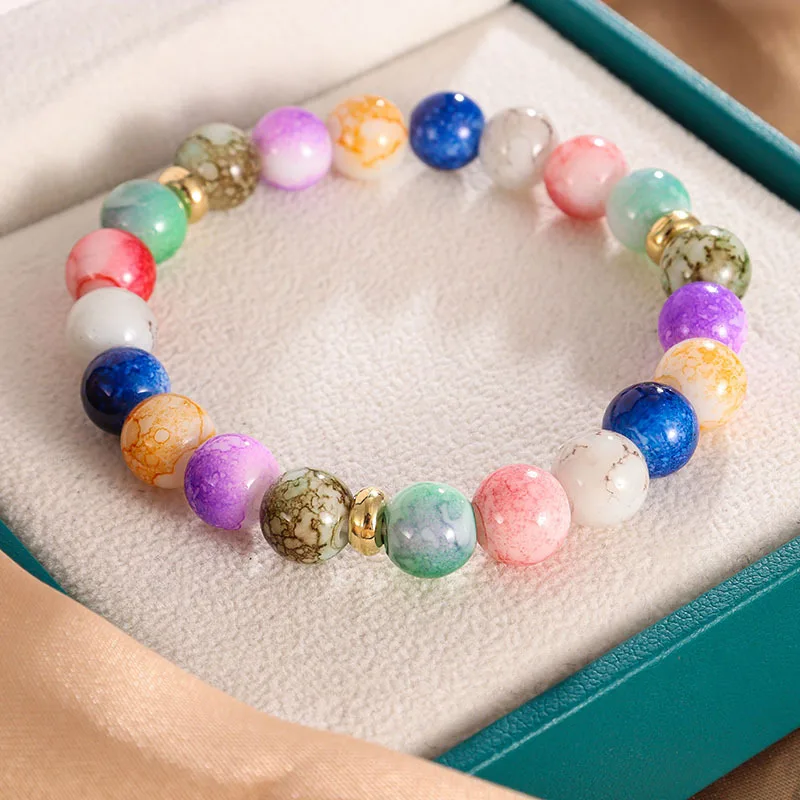 7 Chakra Bracelet Reiki Healing Stone Yoga Balance Natural Crystal Energy Meditation Beaded Bracelets DIY Handmade Jewelry sl211
