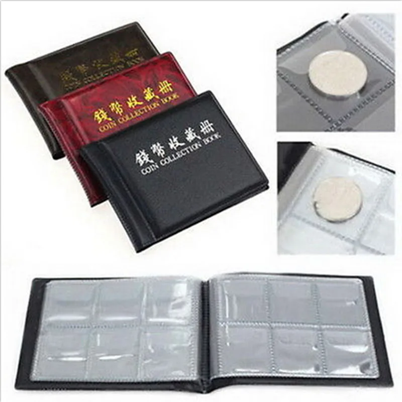 Coin Holder Collection Storage Album Book 60 Coin Capacity Suitable for Coins Tokens Medallions Portable and Easy to Use Coins Collection Album Coin Collection Album