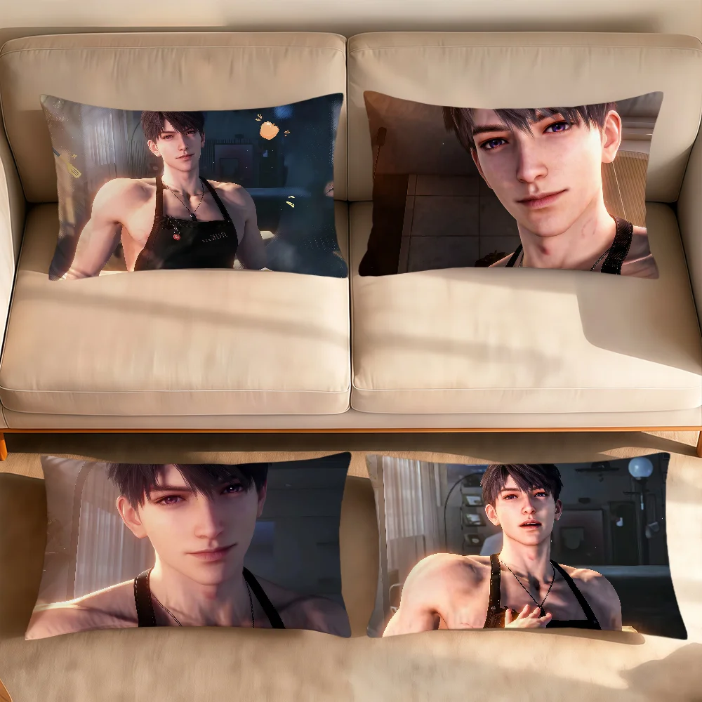 Caleb apron love and deepspace 쿠션 커버 직사각형 베개 커버 홈 소파 거실 기숙사 침대 옆 호가르 베개 커버 선물