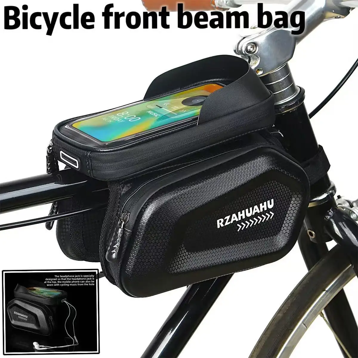 Bicycle Bags Bike Top Front Tube Frame Bag Touchscreen Phone Holder Case Storage MTB Road Bike Bag Cycling Accessories and Parts