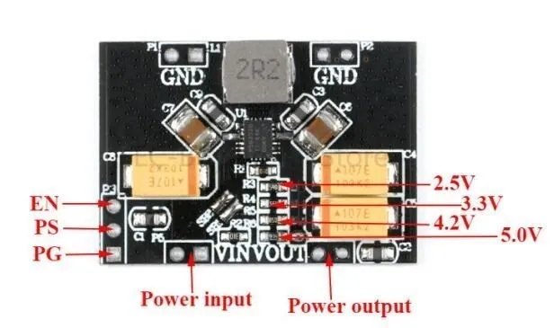 TPS63020 Spannungsregler Modul - Automatic Voltage Regulator Board 2.5V-5V