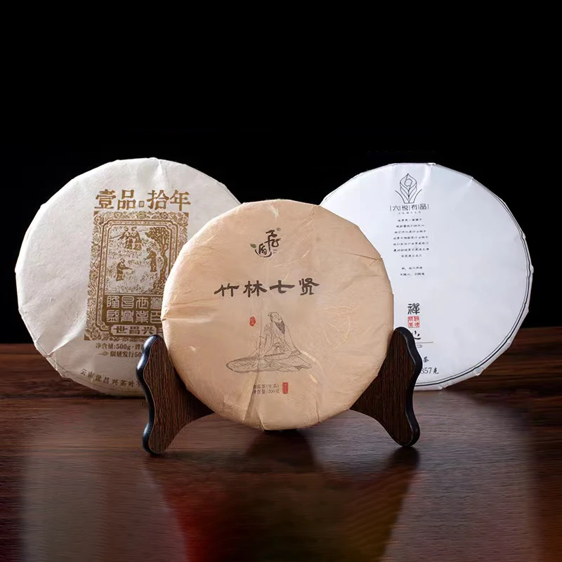 Chinese Yunnan Shu Raw Small Pu'er Tea Cake Model Simulation Tea Cake Wedding Party Antique-and-curio Shelve Decor Display Props