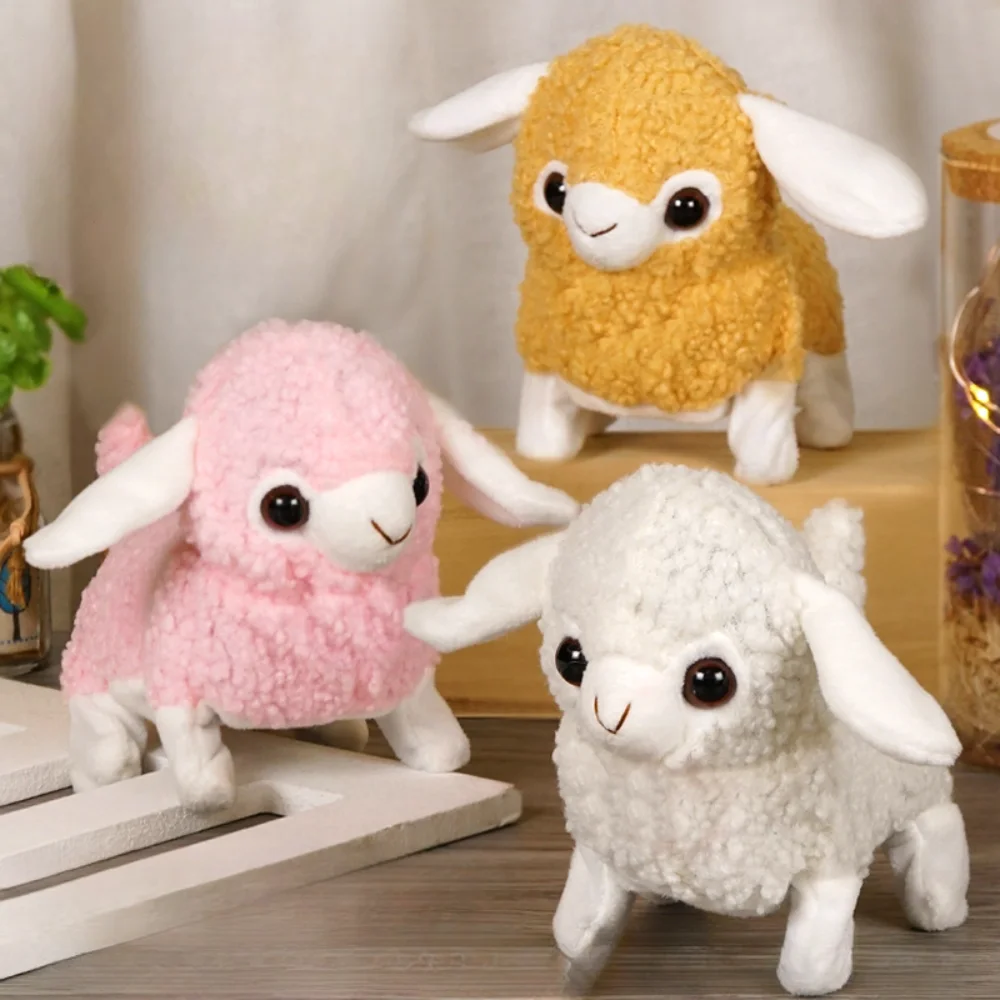 Plush Toys Electric Interactive Toy Simulation Electric Sheep Plush Toy Simulation Elephant Soft Stuffed Doll Goat Shake Head Automatic Moving Pet Gift For Kids