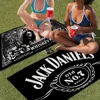 J-Jack-Daniels Whisky Pattern Beach Towel Colorful Bath Towels for Girl Quick Dry Custom Sand Free Beach Yoga Spa Gym Pool 4