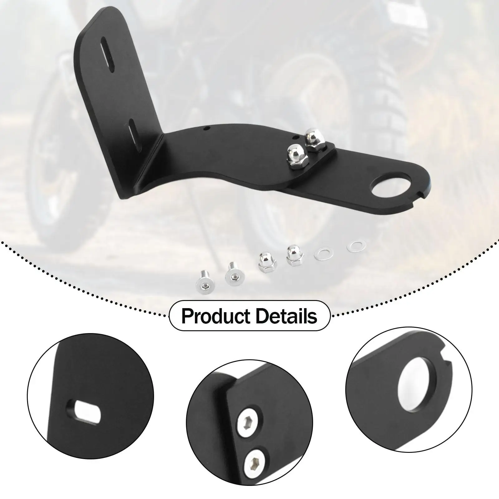 Motorcycle License Plate Bracket RustproofMounting Screws Tag Holder for Harley Sportster 2004-2025 Softail 2004-201