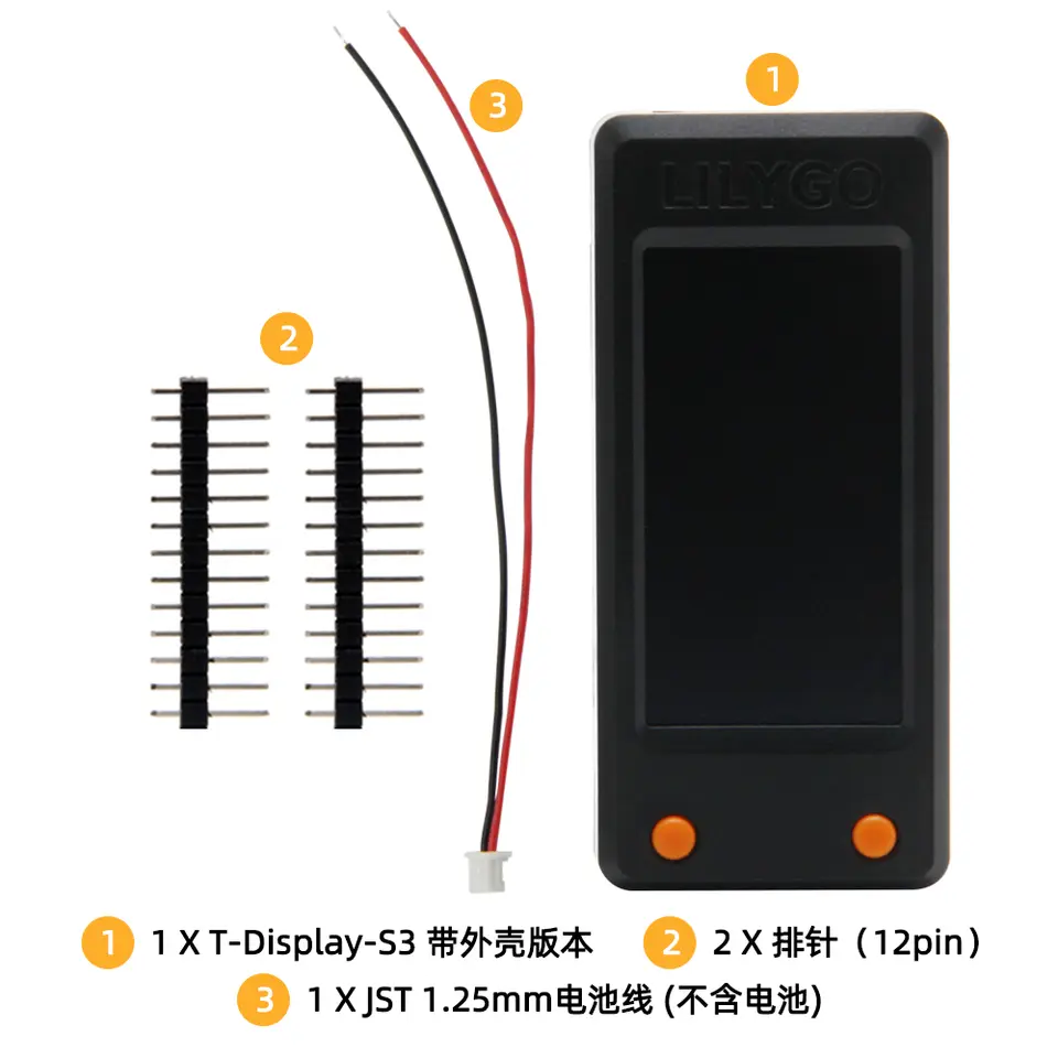 LILYGO T-Display-S3 1.9-Inch LCD Display Development Board with WiFi & Bluetooth 5.0 Wireless Module image 4