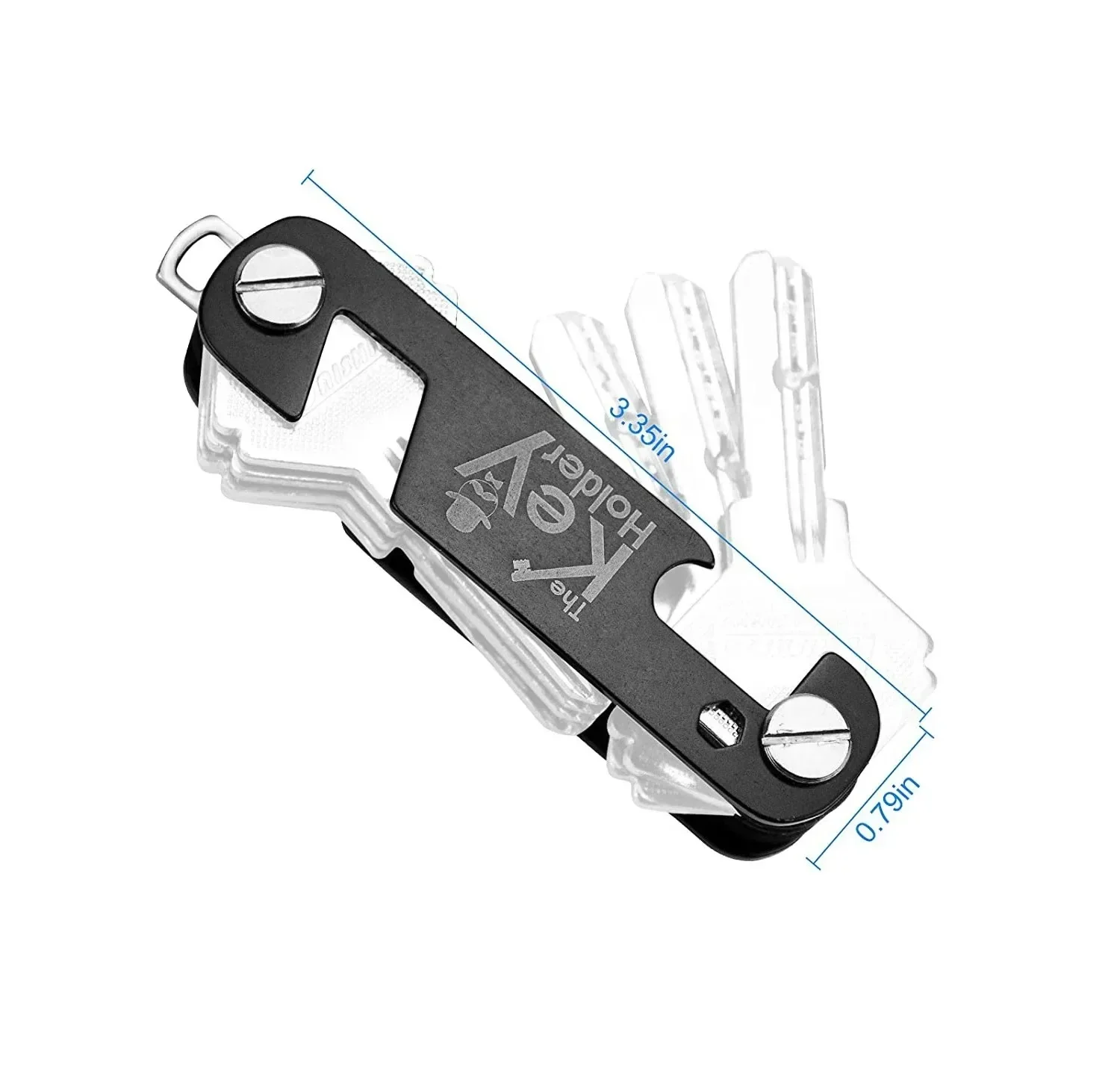Aluminum Alloy Men Keychain Holder for Car Keys Smart Key Organizers Multi-function Portable Car Key Holder Keys 5