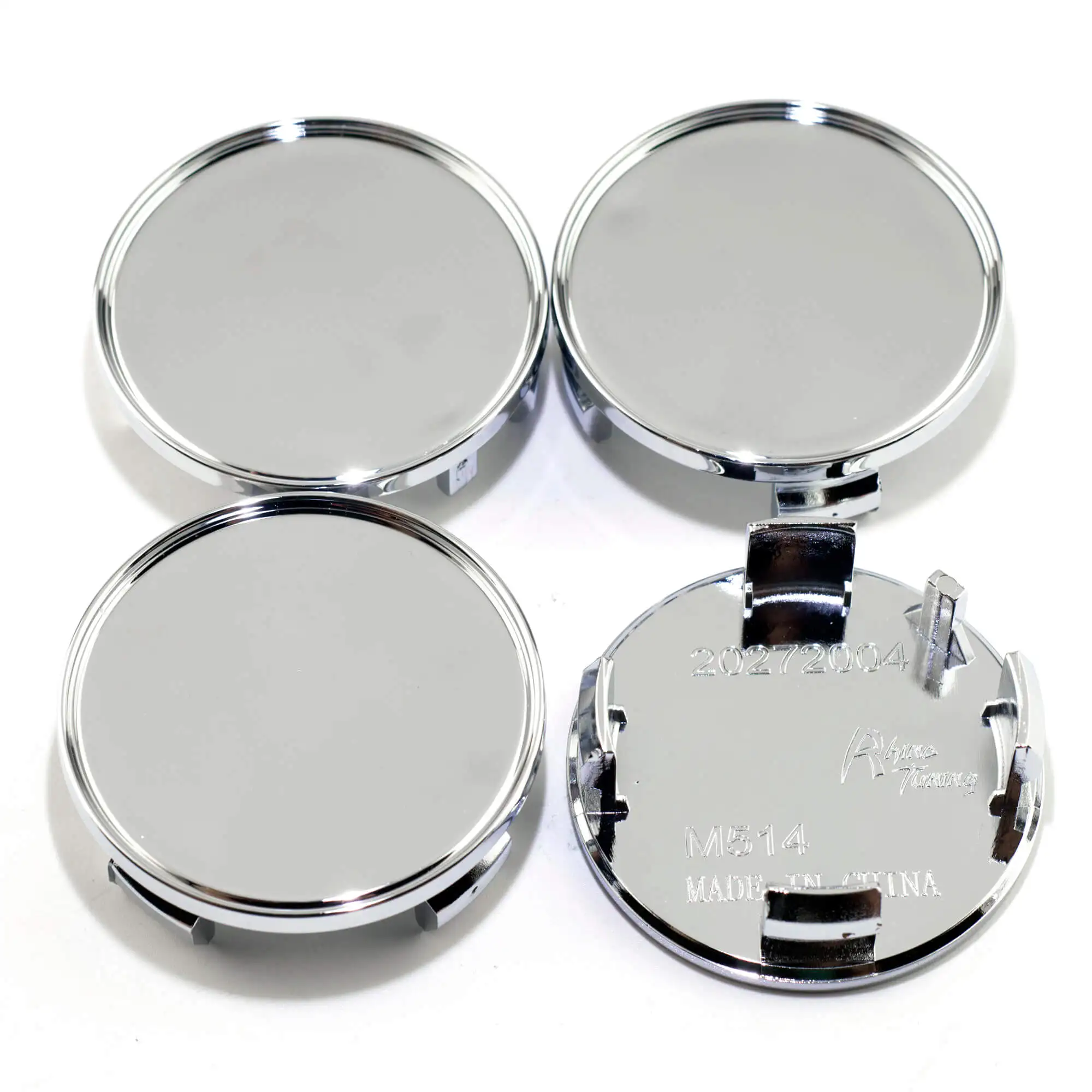 Set Di 4 Coprimozzo Centrali Universali - Diametro Esterno 54mm, Interno 49mm, Design Carbonio Per Auto - Foto 10