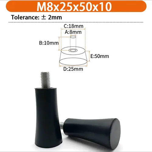 M6 M8 M10 Rubber Adjustable Feet Pad Feet Pad With Screw Table Chair Balck Leveling Foot Pad Furniture Leg Anti-shock Protection - Image 34