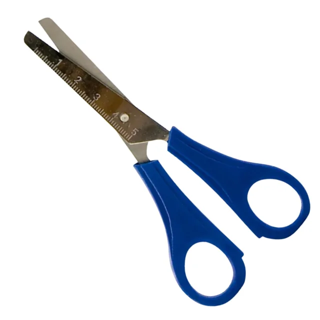 Assorted 13x5,5cm School Scissors with Regua 1 unit