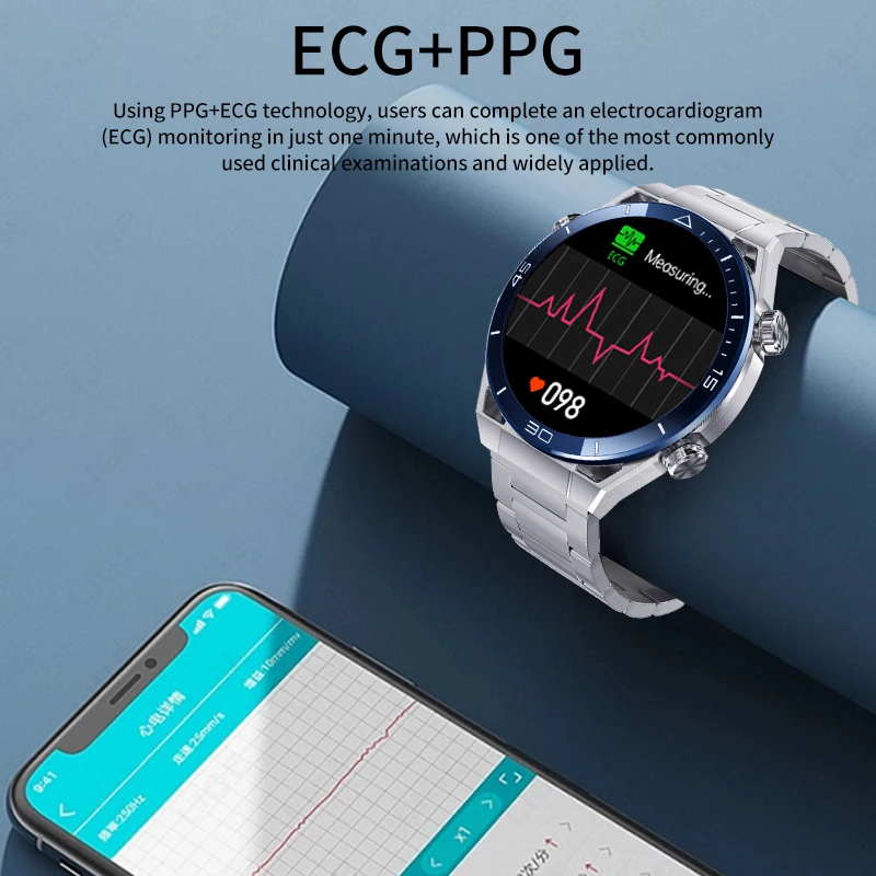 LIGE Brand GPS Smartwatch NFC ECG+PPG Bluetooth Call Waterproof Tracker Motion Bracelet Fitness Smart Watch Men Sport Watches 5