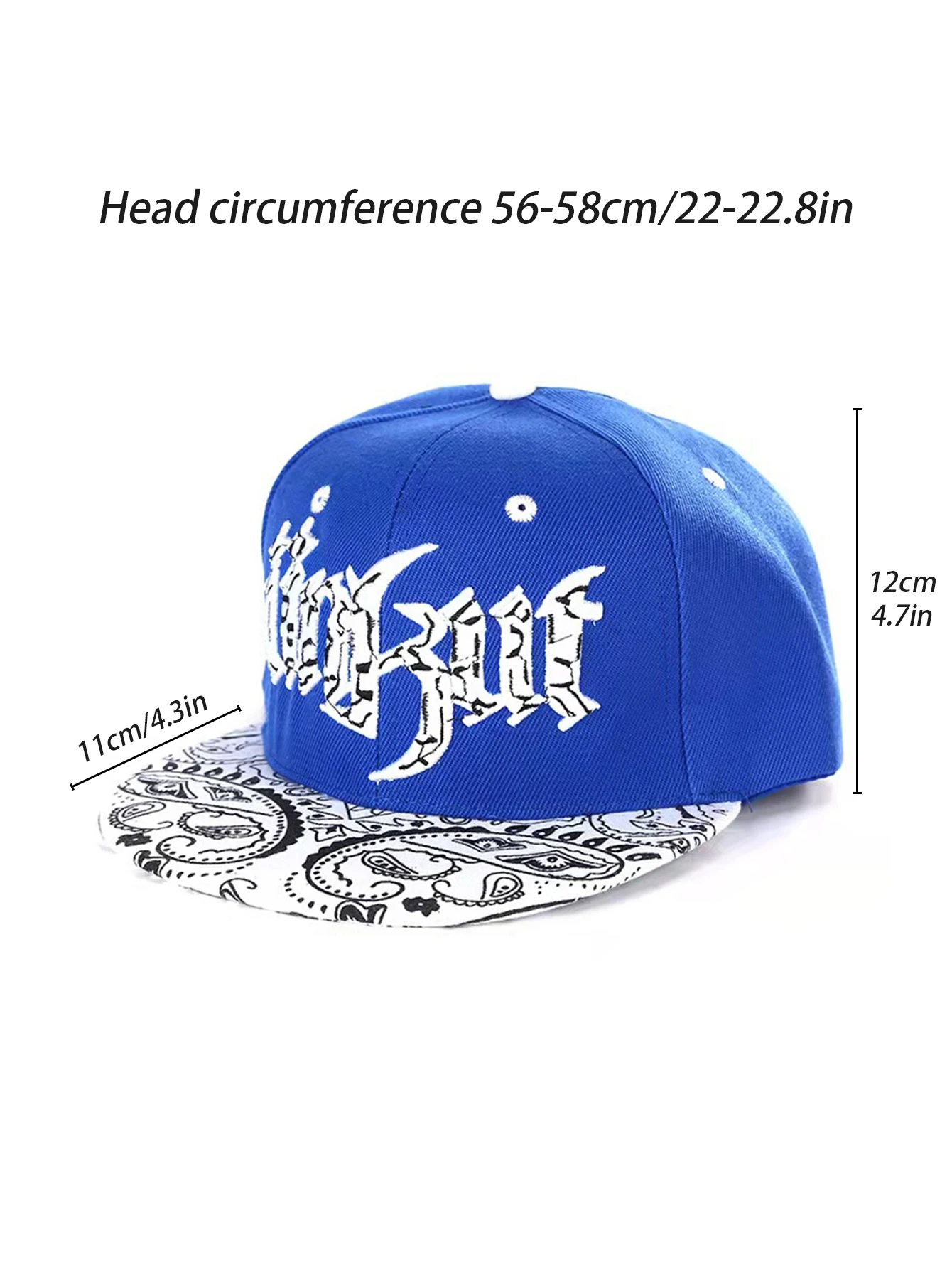 Men's Summer Wide-brimmed Hip-hop Baseball Cap Sun-shading Big Head Circumference Flat Cap baseball cap