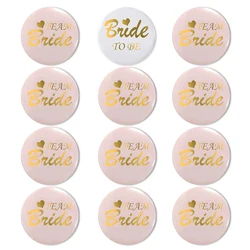 Bachelorette Party Badges Set - Team Bride & Bridesmaid Accessories for Hen Night Celebrations (12pcs set)
