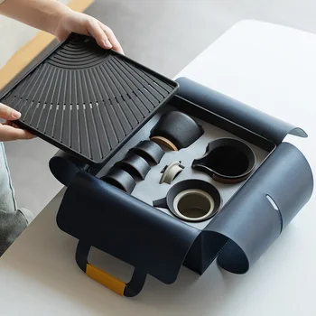 Xk 여행 머그잔 차 세트, 캠핑 휴대용 장비, 야외 용품 풀 세트