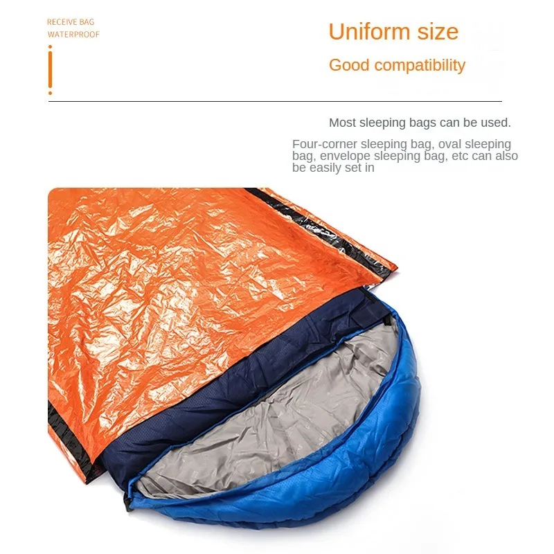 ISE MOUNT Bivvy PE aluminum film First Aid Sleeping Bag Emergency Sleeping Bag With Whistle Survival Warm Keeper emergency blanket,survival tool