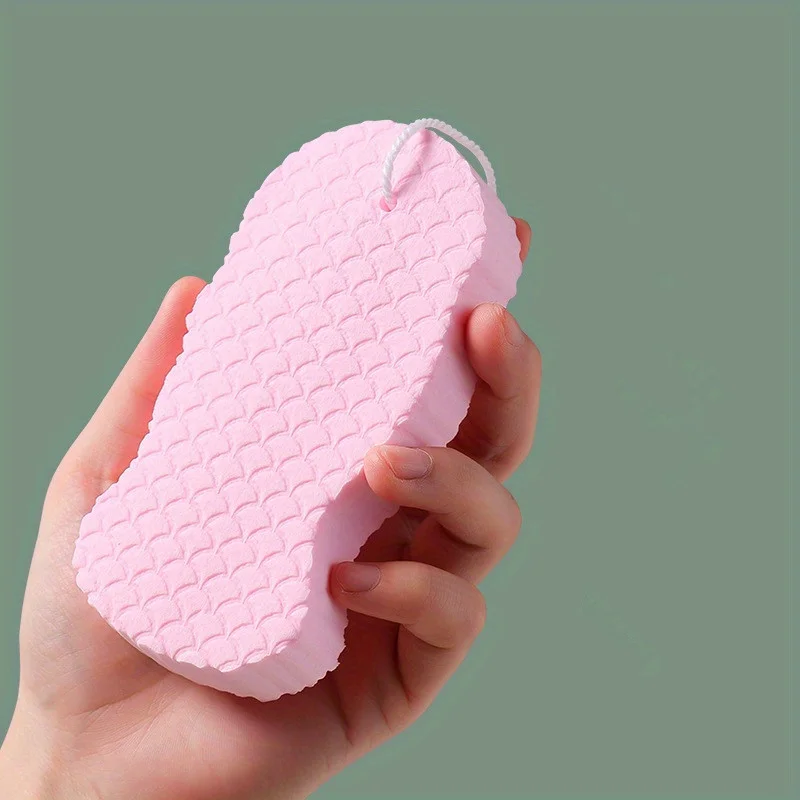 Cartoon Embossed Soft Scrubbing Sponge - Household Cleaning Tool