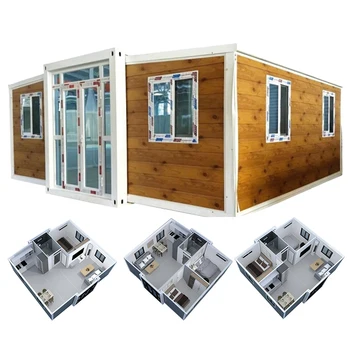 40FT Luxury Cheap Residential Expansion Container House | Modular Double-Wing Folding, Prefabricated & Mobile