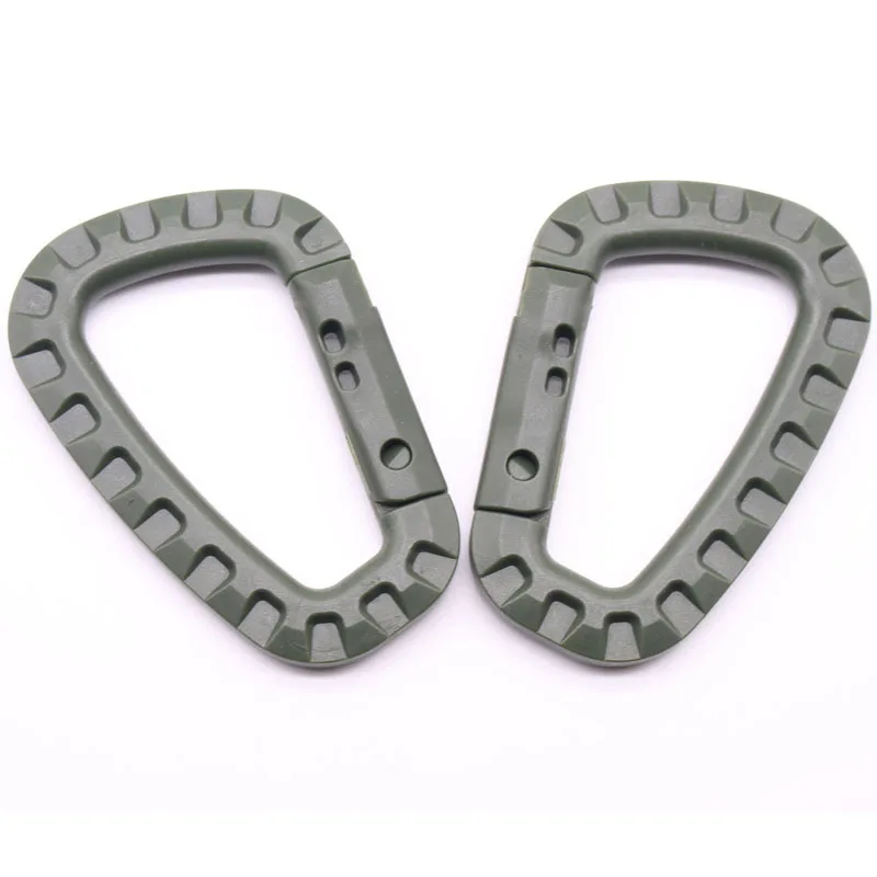 5 stücke Taktische 3,5 "Kunststoff Karabiner Molle Clip ITW Schlüsselbund D-Form Harte Frühling Schnalle Haken Für Outdoor wandern Camping Werkzeuge – Detail 18