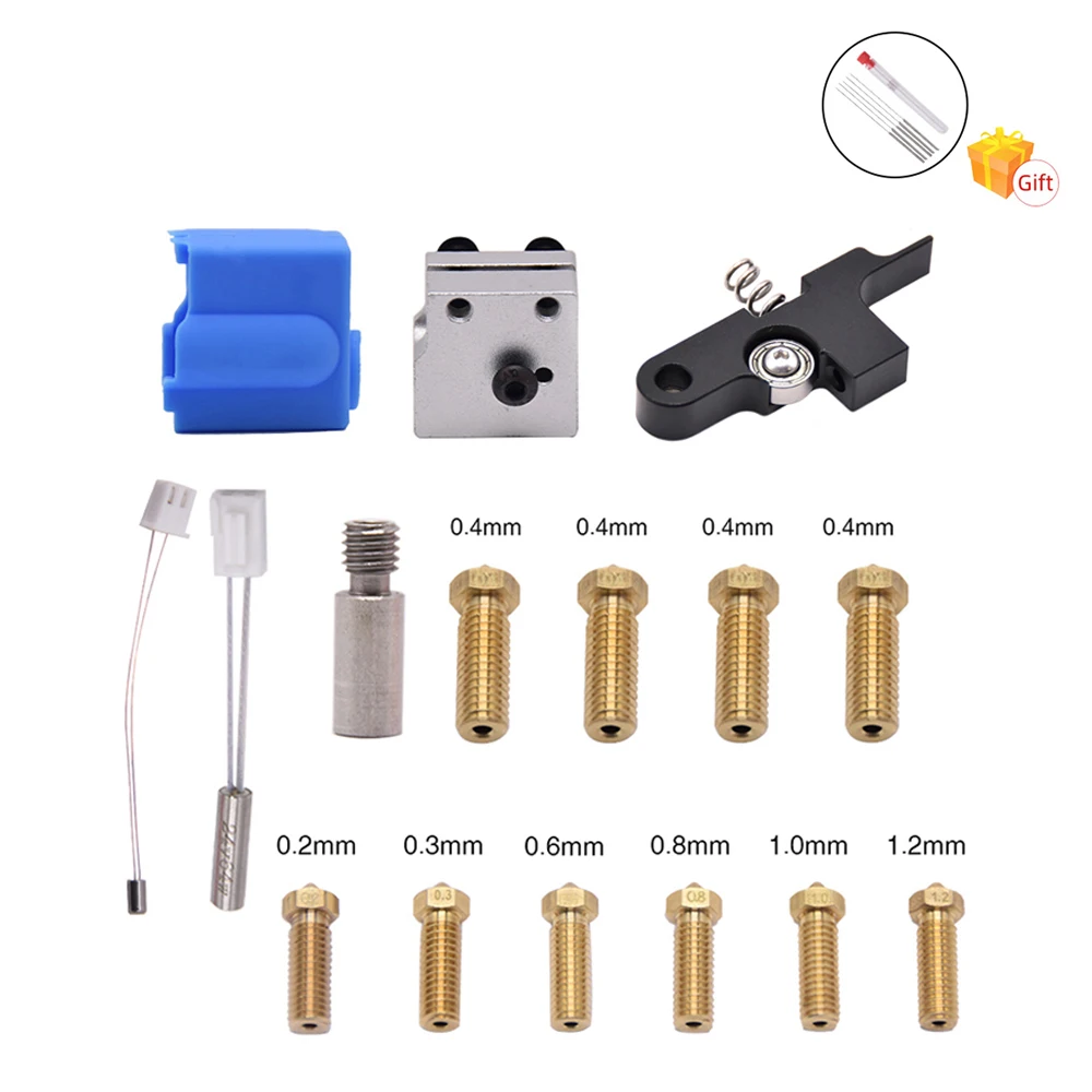 Impressora Extrusora de Artilharia x1 x2 Genius Pro Kit de Bico de Latão Bloco de Aquecimento Garganta e Braço Tensor Sidewinder3d - Imagem 2
