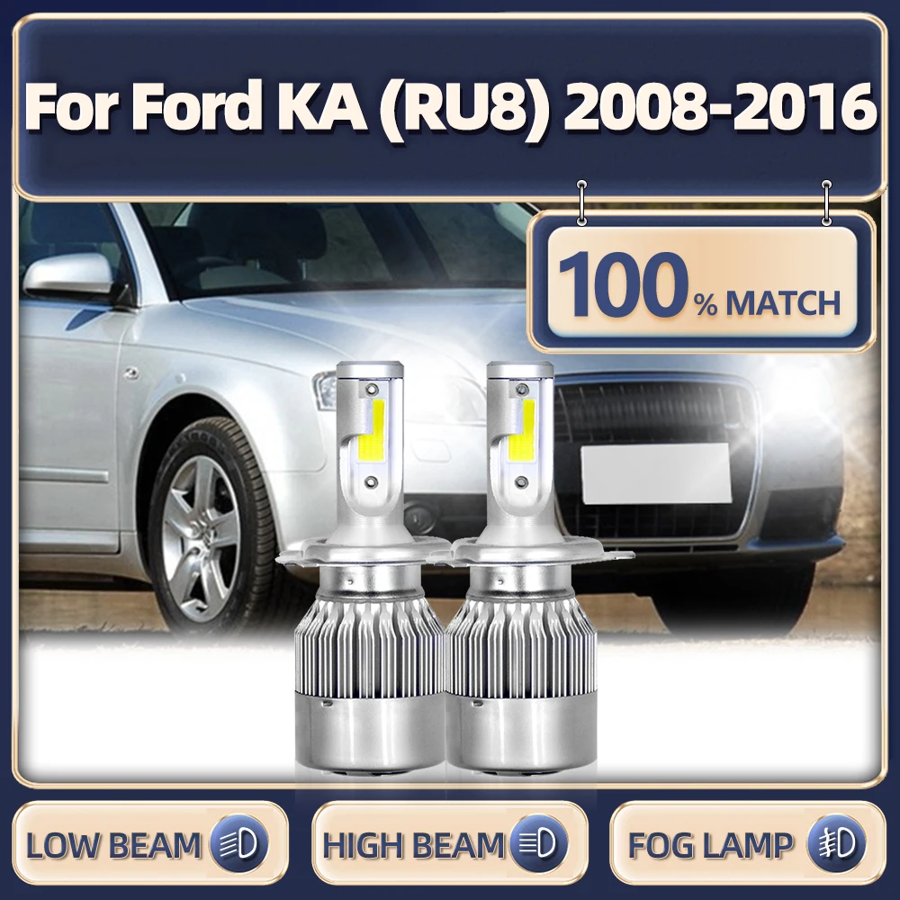 

Car LED Headlight Bulbs H4 Canbus LED Headlamps 20000LM Turbo Lamp 12V For Ford KA (RU8) 2008-2010 2011 2012 2013 2014 2015 2016