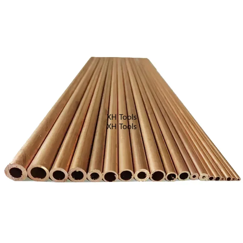 Red Copper Pipe Copper Tube OD3-30mm ID1-28mm Hollow Straight Round Thin Tube Capillary Piping Diy Metal Customized copper tube