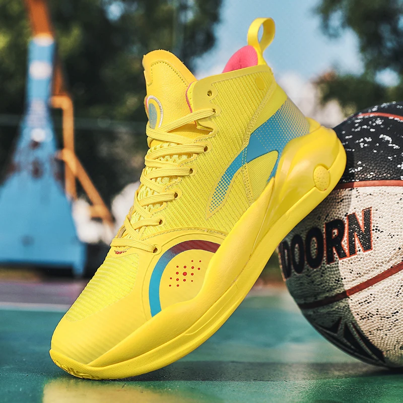 Fashion Men Professional Basketball Shoes Kids Sport Shoes Cushion Wearable Sneakers Men High quality Basketball Boots For Men