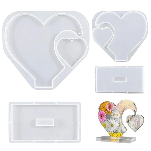 Resin Mold For Photo Frame Rectangle & Heart Shape Silicone Epoxy Molds For  Casting Photo Frame Mold For DIY Crafts Home/Table - AliExpress