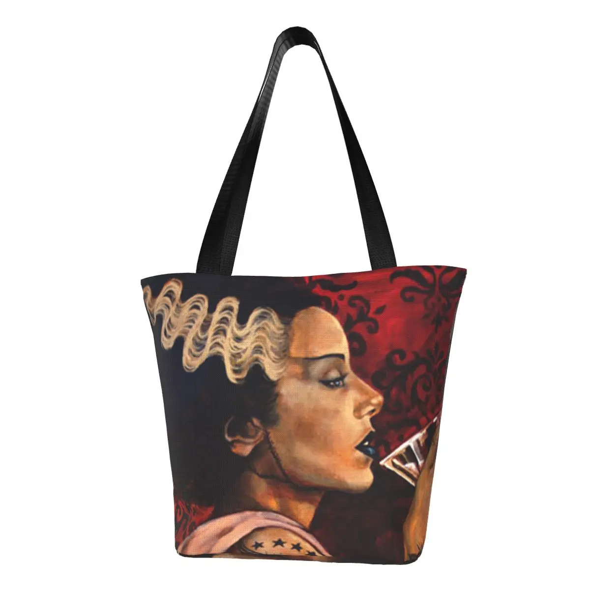 

Женская Холщовая Сумка-тоут для покупок с принтом в виде невесты