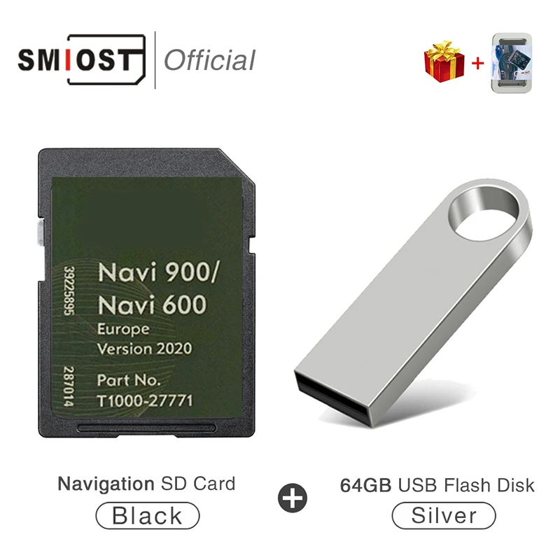 

16GB SMIOST Memory SD Map Free Shipping Vauxhall 600 900 GPS SD Card Navigation Map 2020-2022 for Opel Navi