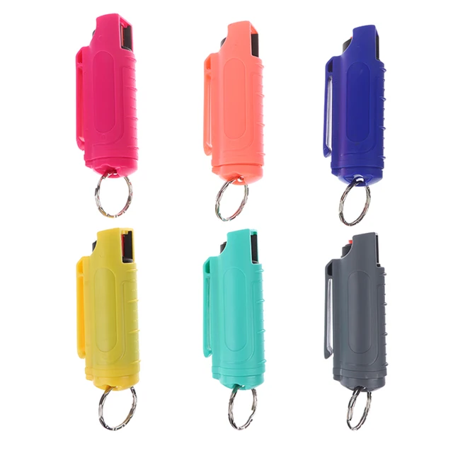 1 Darabos Hordozható Újrafelhasználható Biztonsági Permetező Tartály Többfunkciós Sajtógomb Női Műanyag Palack Spray Alsó Kulcstartók - Image 3