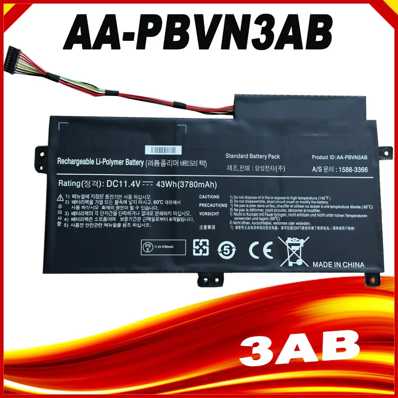 

11.4V 43Wh AA-PBVN3AB AA-PBVN2AB battery for Samsung NP370R4E NP370R5E NP470R5E NP450R5E NP450R4V NP370R5V NP450R5V NP450R4E NP4