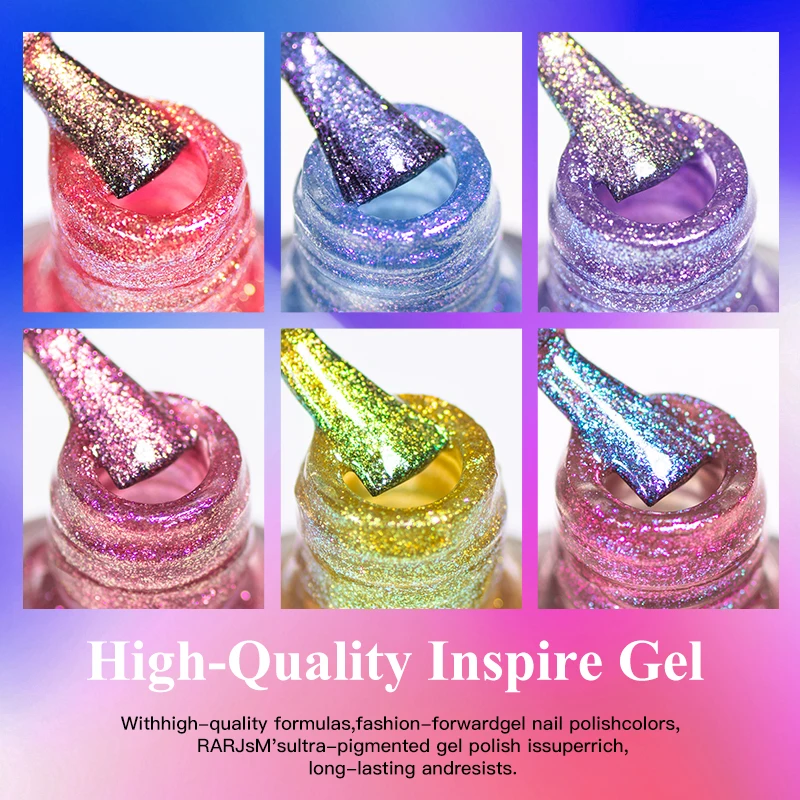 Nail Polish 8ml Chameleon Natural Dry Saving Time Long Lasting Glitter For Manicure DIY