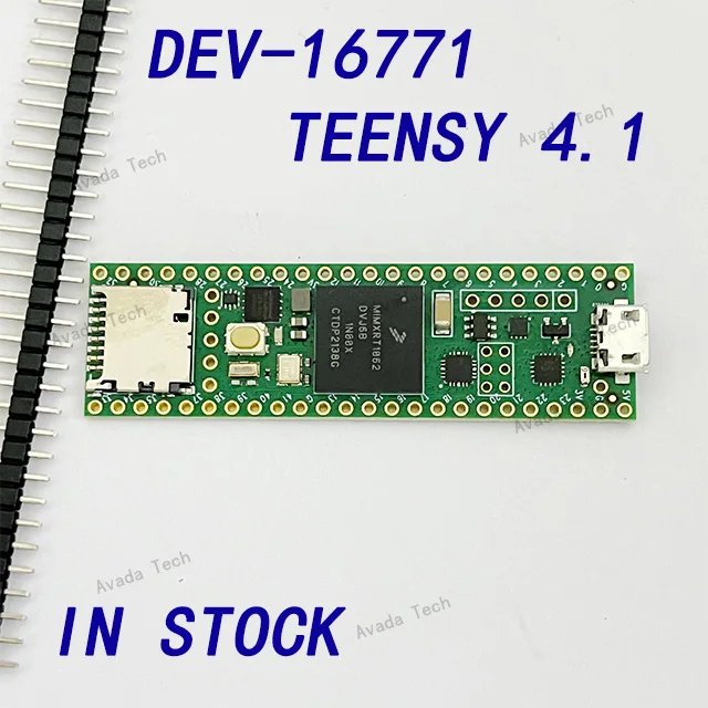 AvadaTech Teensy &ndash; Kit de d&eacute;veloppement ARM Teensy 4.1, Cortex-M7 Carte de d&eacute;veloppement Mx RT1062, Dev-16771