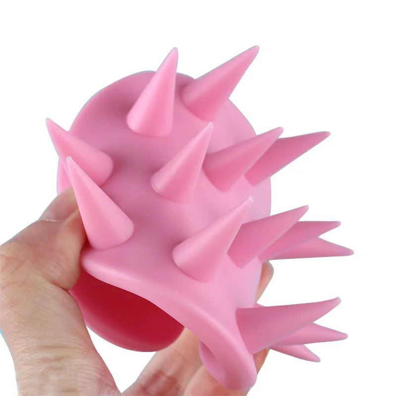 Hair Comb Silicone Scalp Massage Shampoo Washing Magic Handle Brush Spa