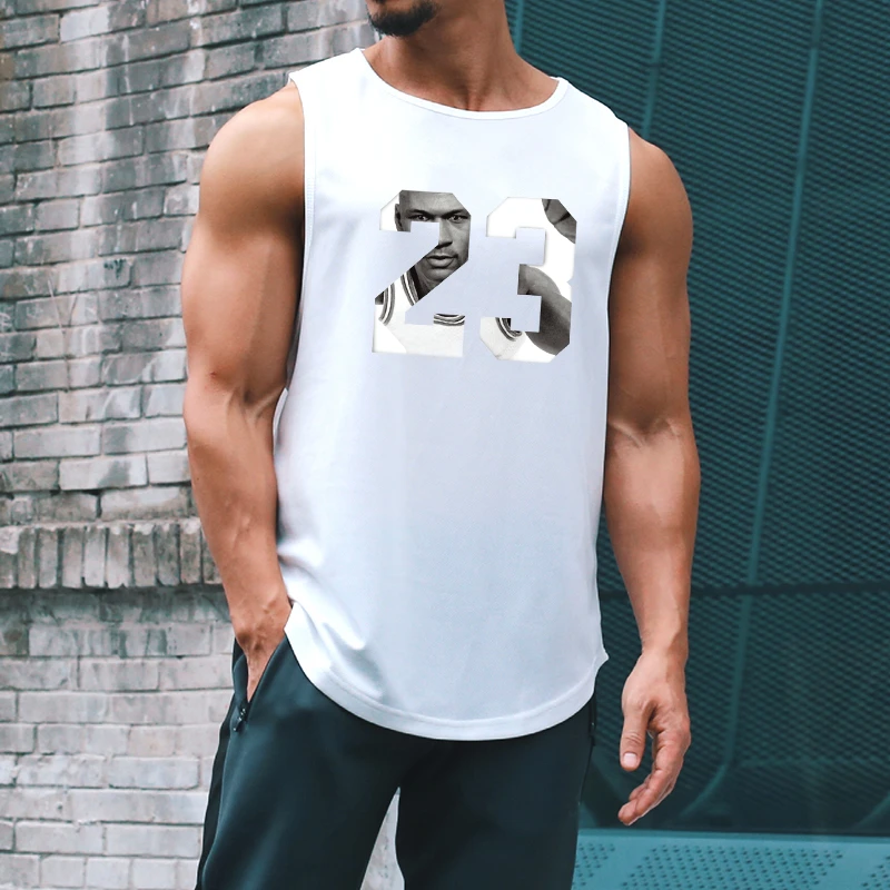 2023 Merk Gym Heren Mesh Casual Hardlooptank Top Mode Sport Mouwloos Sneldrogend Vest Workout Kleding Bodybuilding Single