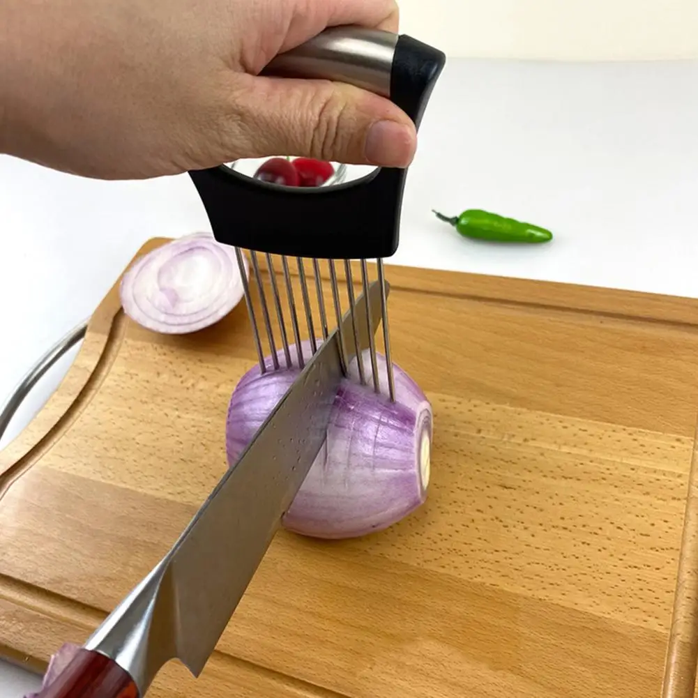 Quick Easy Slicing Tool Vegetable Slicer Tool Stainless Steel Onion Cutter Slicer Set for Kitchen Vegetable Chopper for Potato