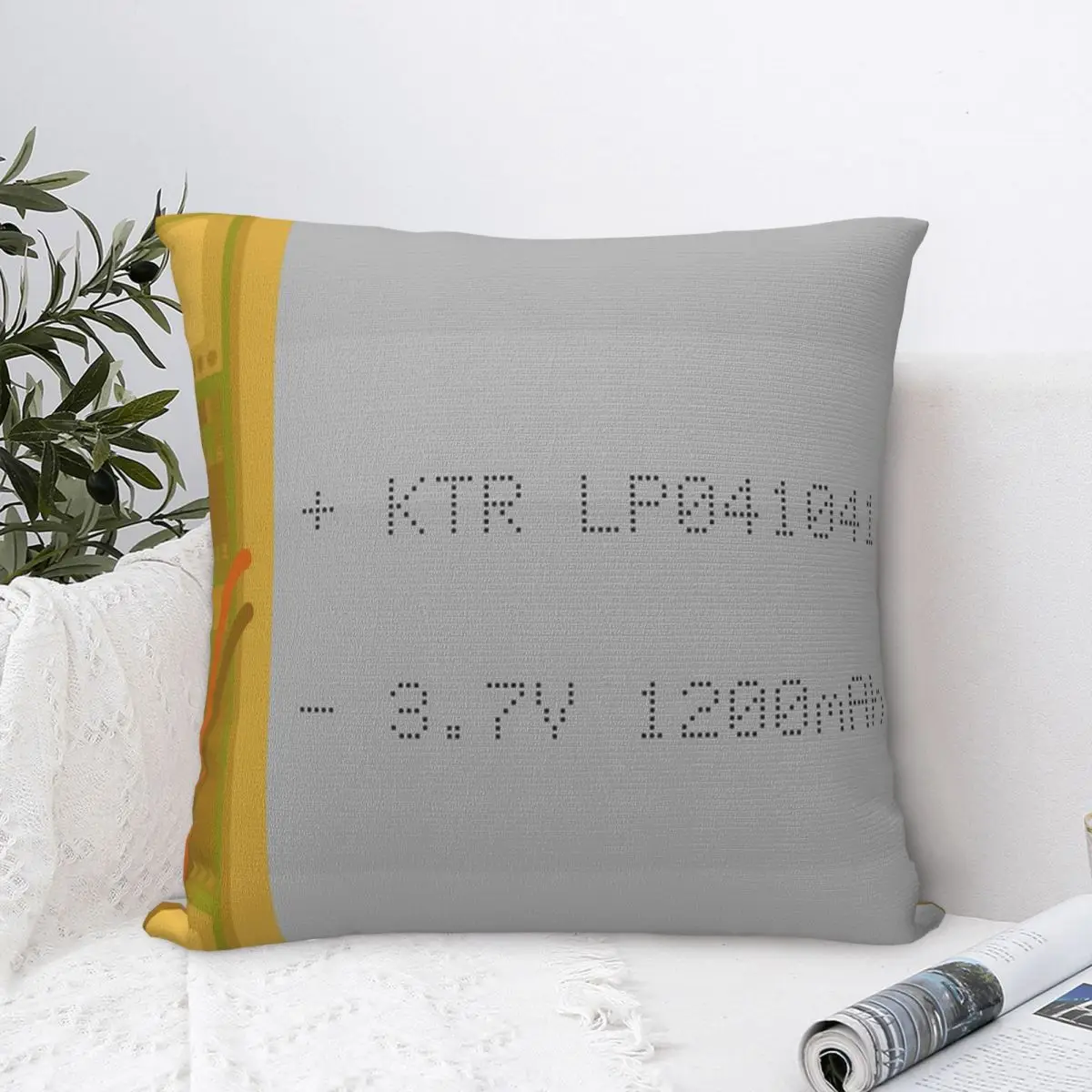 LithiumPolymerBatteryPillowCasePillowCoverSofaBodyPillow