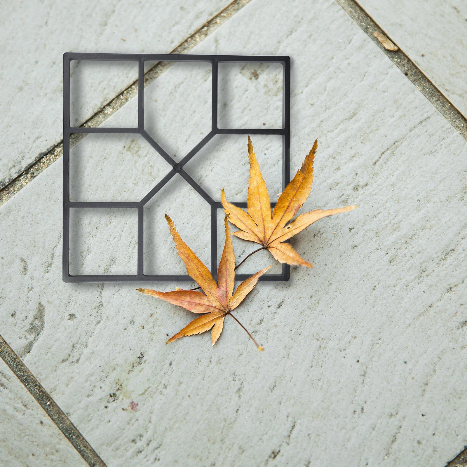 2 Pcs DIY Paving Mold Floor Mould Flooring Stepping Stone Pavement Cement Brick Tile Path Maker Plastic Paver